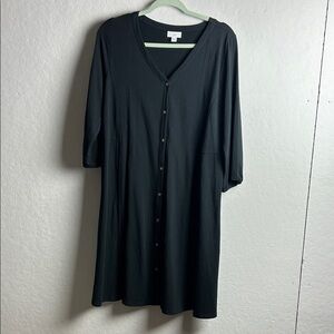 J. Jill Black Midi Dress